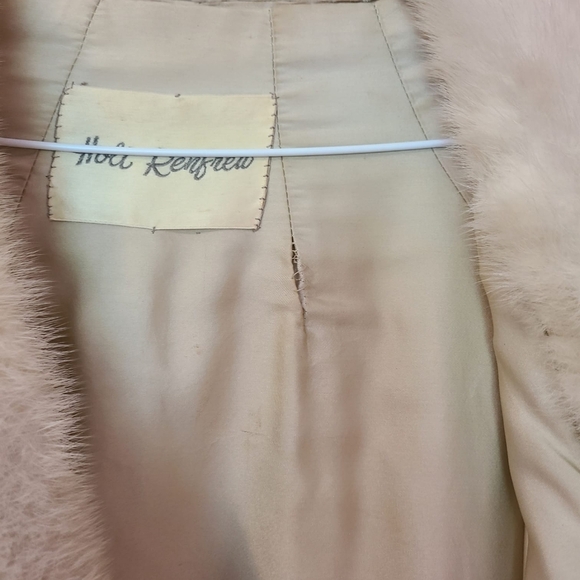 Vtg Holt Renfrew Cream Fur Coat 🤍🌴 - Picture 12 of 14